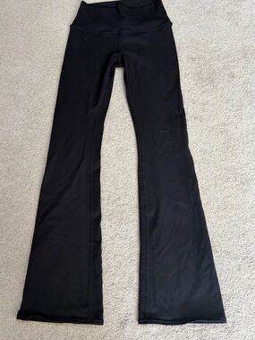 Alo Yoga Flare Leggings, Women’s Sz Small Long Black Flare Performance Leggings